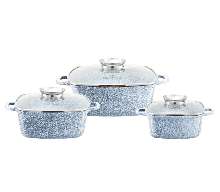 Zestaw Garnków Marmurkowych 6 EL  ZL-7077