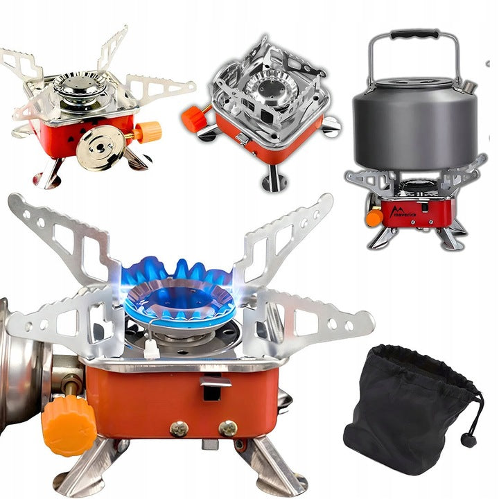 Przenośna Mini Kuchenka Gazowa na Kartusze – Idealna na Biwak i Kemping