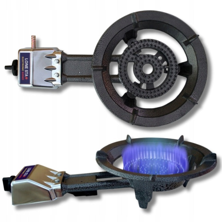 PALNIK GAZOWY ŻELIWNY TABORET PIEZO ZAPŁON MOCNY 8,5kW