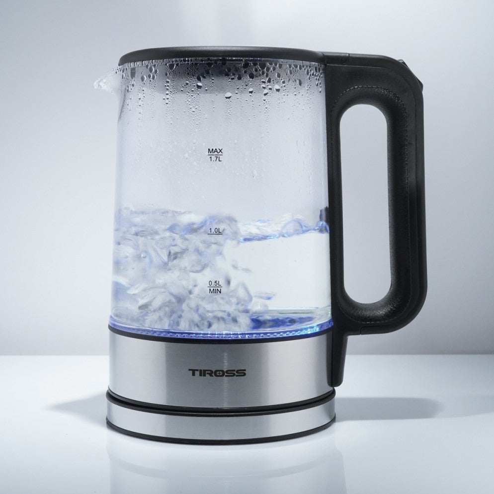 SZKLANY CZAJNIK ELEKTRYCZNY 1,7L Z PODŚWIETLENIEM TIROSS TS2703
